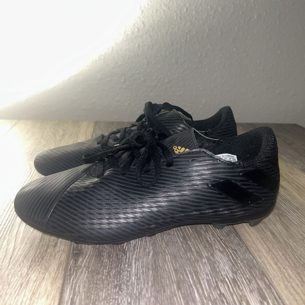 Adidas Nemeziz 19.4 FxG Boys Kids Soccer Cleats US Size 4.5 Black Gold EG3175 - Picture 5 of 8
